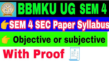 #bbmku#sem4#sec#paper #syllabus #analysis #objective #subjectivequestions #importantquestions #sem4