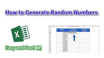 How to Generate Random Numbers in Excel - Very Easy and Simple !