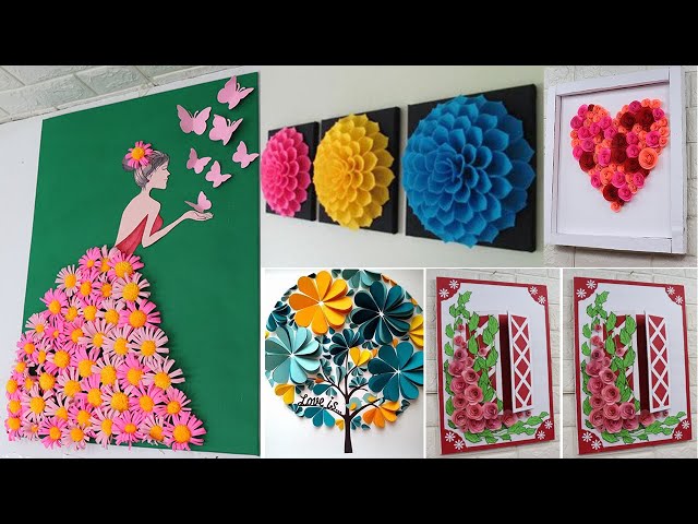 Home decorating ideas handmade with Paper |Easy & Beautiful Wall ...