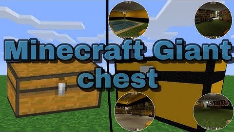 ⛏️Minecraft tutorial:How to make🗝️🏚️(DOUBLE CHEST) statue🗿