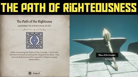 Oblivion Remastered- The Path of Righteousness quest guide (Crusader mace)