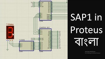 SAP1-How to show T-State in Display & design CLEAR function in Proteus 8 Professional (Bangla)