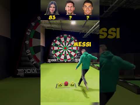 Celine VS Messi VS Ronaldo Football Darts Challenge