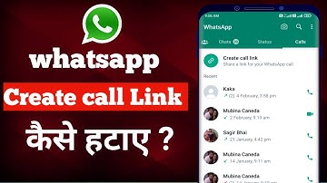 WhatsApp Create Call Link kaise Delete kare || WhatsApp Create Call Link kaise Hataye