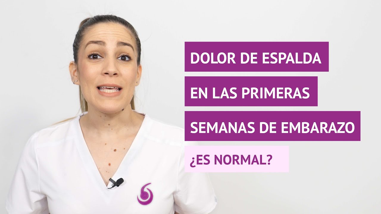 ¿Es normal el dolor de espalda en las primeras semanas de embarazo ...