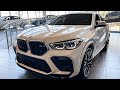 2021 BMW X6M (600HP SUV) in Alpine White Walkaround Review + Loud Exhaust Sound Revs