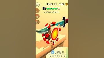 ASMR Slicing 21 max level ⌚ cutting #asmr #asmrgames#shortsfeed