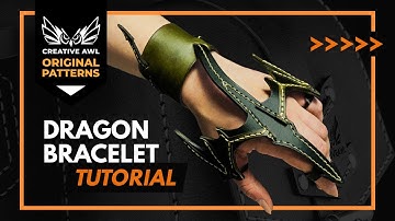 How to make leather dragon bracelet