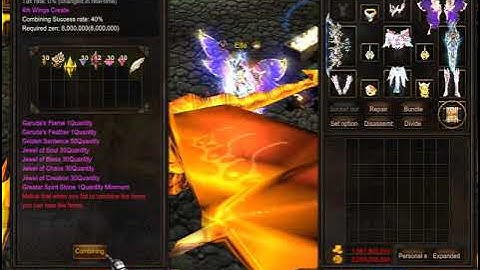 How to Create a Wing Level 4 - SEASON 17 MU ONLINE