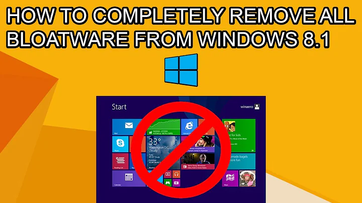 How to COMPLETELY REMOVE ALL BLOATWARE from Windows 8.1 Debloat 2020