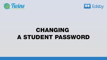 Changing a student password