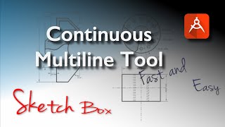 SketchBox (Sketching & Technical Drawing in Android) Continuous or Multiline Tool Tutorial screenshot 4