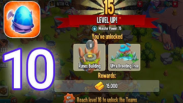 Monster Legends - Gameplay Walkthrough Part 10 - Level 15 Reached (iOS, Android)