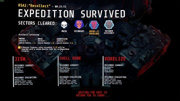 GTFO Alt://R5 A2 "Recollect" Prisoner Efficiency