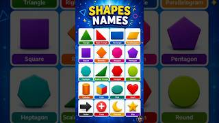 Shapes Names in English 🔺🟦 | Learn Basic Shapes Vocabulary📝