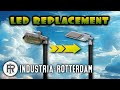 How a street light is replaced  sodium to led replacement