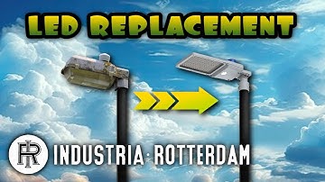 How a Street Light is Replaced | Sodium to LED replacement