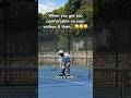 Volley practice is fun until… 😂 #tennislife #tennisplayer #tennis