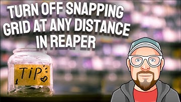 Turn OFF Snapping Grid at any Distance in REAPER