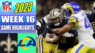 New Orleans Saints vs Los Angeles Rams Full Game WEEK 16 (12\/21\/2023) | NFL Highlights 2023