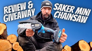 Saker Mini Chainsaw, 2022 Review Does it work?@Country wood Girl 
