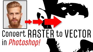 Photoshop: How to Convert Faces into Super-Sharp, VECTOR Portraits.