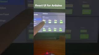 Built small react app for arduino