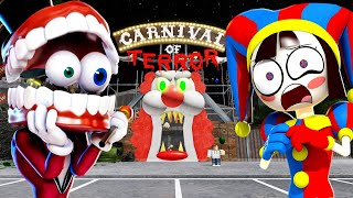 THE AMAZING DIGITAL CIRCUS CAINE vs ESCAPE THE CARNIVAL OF TERROR! (Roblox Movie) screenshot 5