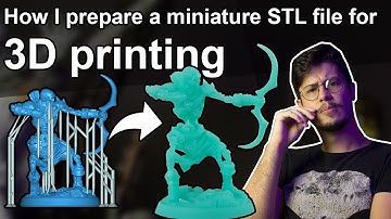 Preparing 3D models (miniatures) for resin 3D printing using Chitubox