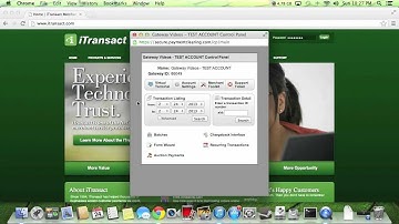 iTransact Gateway: How to Run a Transaction