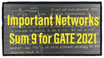Important Networks Question 9 | GATE 2021 | Electrical | Electronics | Instrumentation