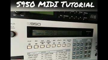 Akai S950 MIDI tutorial