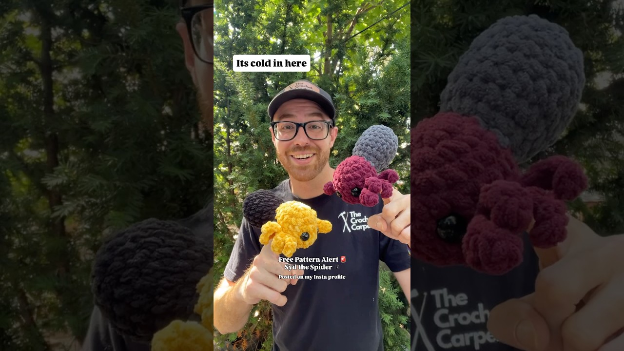 Syd the Spider - Free Crochet Pattern (Pattern Posted on Insta) 
