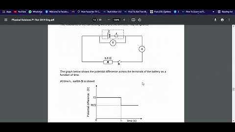 Grade 12 Physics: Revision of Collisions and Electric Circuits: Nov 2019 P1