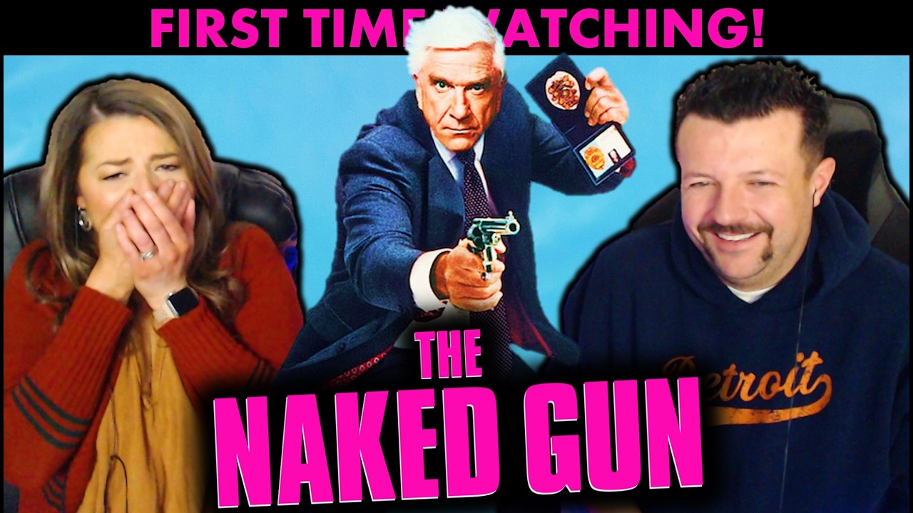 We Couldn't Stop Laughing! THE NAKED GUN (1988) MOVIE REACTION *First Time Watching*