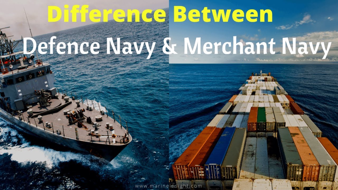 Difference between Defence Navy and Merchant Navy - YouTube