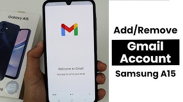Add/Remove Google Account on Samsung Galaxy A15 | Add Gmail Account