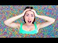 I Filled a Pool with 500,000 ORBEEZ! (Challenge)