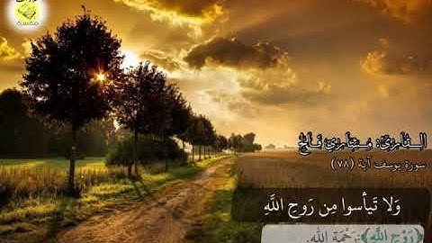 تلاوة هادئة للقارئ: مشاري فالح | سورة يوسف آية (٧٨)🌿🌄..