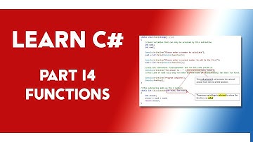 Learning C# (14) | Functions