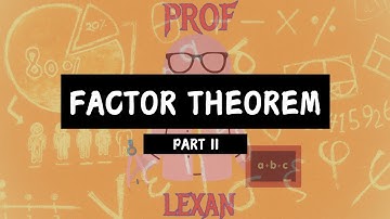 Factor Theorem Part 2