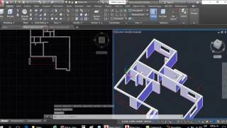 Curso AutoCAD 3D: Dibujar Plano de Casa en 3D - Parte 4: Dibujo de Vigas y Vidrios