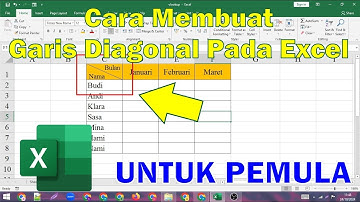 Membuat Garis Diagonal Pada Microsoft Excel
