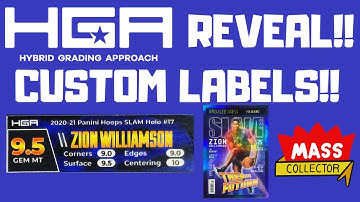 HYBRID GRADING APPROACH HGA RETURN #3! 5 CARDS WITH CUSTOM LABELS! ZION WILLIAMSON SLAM HOLO !!