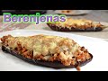 Berenjenas rellenas de Carne y Paté. GRATINADAS!