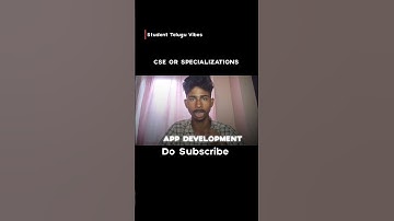 "CSE, CSM, CSC, CAD, INF ante enti? Ye Branch Best? Telugu Guide for EAMCET Students 2025!"