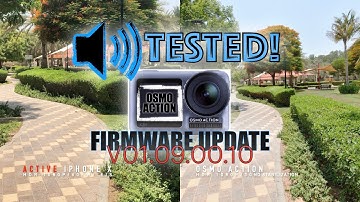 DJI OSMO ACTION FIRMWARE UPDATE v01.09.00.10 - 17 June 2020