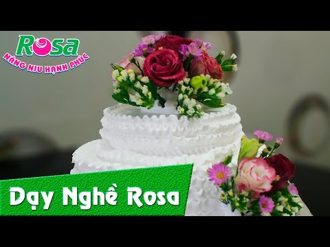 Video Trang trí bánh kem với hoa tươi đơn giản và sang trọng - YouTube