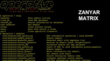 OPERATIVE – THE FINGERPRINT FRAMEWORK