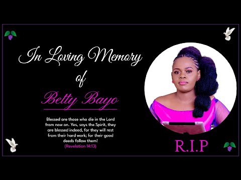 BETTY BAYO BURIAL SERVICE HIS GRACE BISHOP MICHAEL WANDERI 20TH NOV 2025